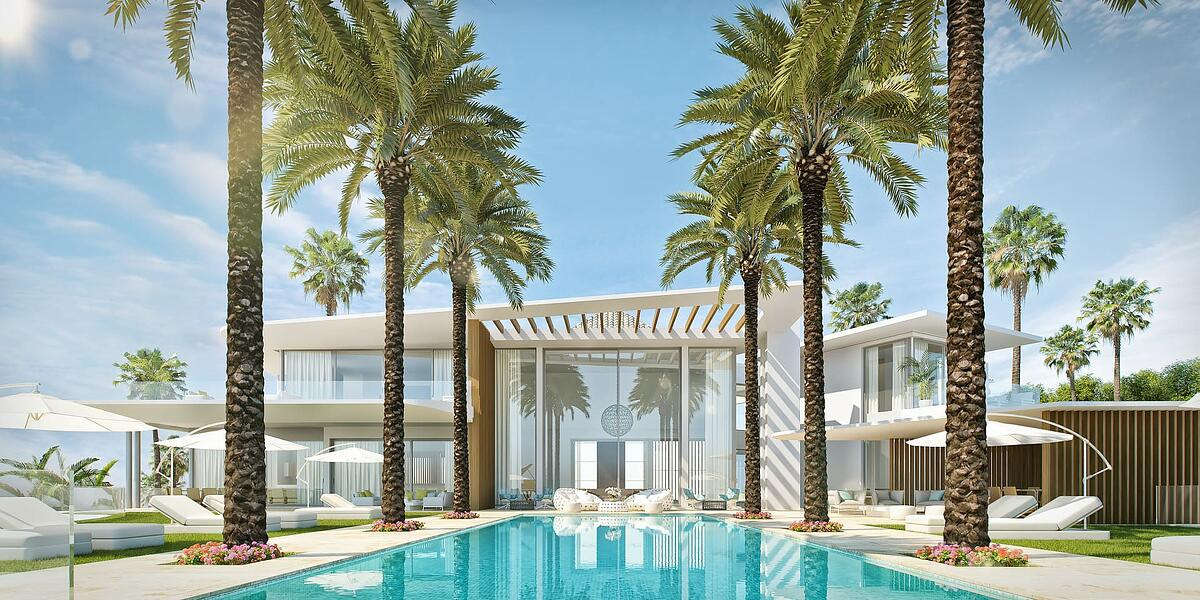 Marbella modern villa in construction