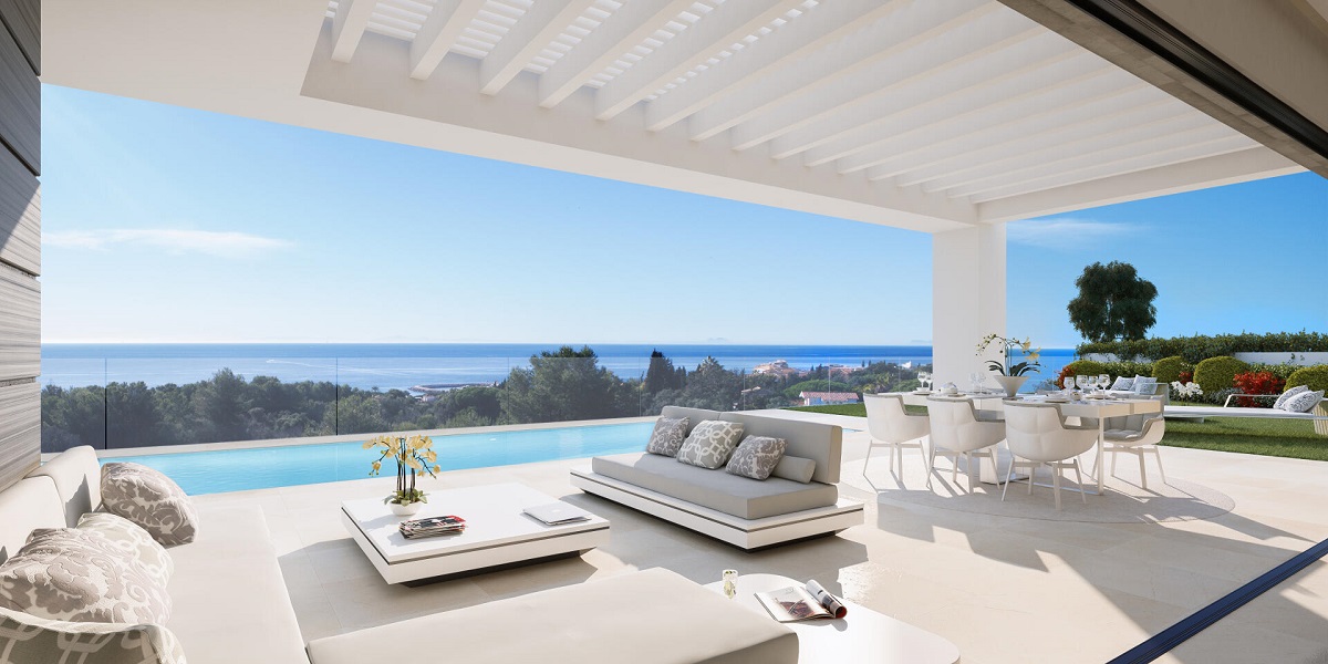 property in marbella with sea views